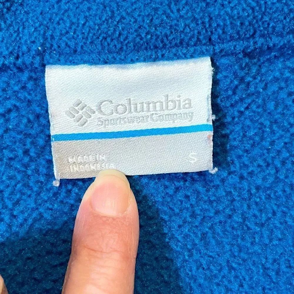 Columbia Turquoise Zip Up Cardigan Jacket Small - Picture 9 of 13